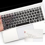 2 Pack Keyboard Cover with Large Letters for HP 14 Laptop/Pavilion X360 14-dk 14m-dh 14-dq 14-cd/ce/cf 14-dq0052dx dq2053cl 14-dq5043cl 14-cf2112wm 14-dk1003dx 14-ce3065st 14-fq0039ms 14-dh2097nr