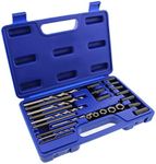 ABN Screw & Bolt Extraction 25-Piece Remover Tool Kit – Drill Bits, Extractor Pins, Drilling Guides, Extractor Nuts Set