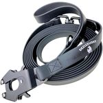 Biothane Heavy Duty Dog Leash - Tactical Dog Lead Quick Release Locking Cable Carabiner Clasp - Odor Proof Waterproof PVC Rubber Coated Nylon Webbing L XL XXL Pet Or K9 Dog Leashes