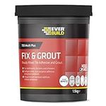 Everbuild 703 Fix And Grout Tile Adhesive – Ready Mixed – Anti-Mould – Water Resistant – High Strength – Brilliant White – 1.5kg