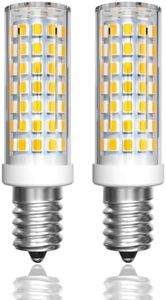 Lamptobe LED Cooker Hood Bulbs E14 Extractor Hood Bulb 5W Equivalent to 50W Warm White 3000K E14 Appliance Bulb SES LED Pygmy Bulb for Cooker Hood, Range Hood, Extractor Fan, Sewing Machine, 2-Pack