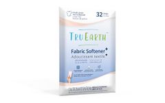 Tru Earth Eco-Strips Fabric Softener 32 Strips. No Plastic Packaging, Ultra-Concentrated, Pre-Measured Strips, Easy Storage. For Machine & Hand Washing, Fresh Linen Scent Booster