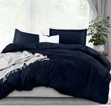 Utopia Bedding King Duvet Cover Set - 1 Duvet Cover with 2 Pillow Shams - 3 Pieces Comforter Cover with Zipper Closure - Soft Brushed Microfiber,104 X 90 Inches (King, Navy)