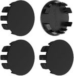 2.4Inch 62MM Wheel Center Caps, Pack of 4 (Matte Black, Outer 62MM, Inner 56MM, Easy DIY Installation)