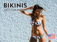 Bikini Calendar 2025 Monthly Wall Calender 12 Month | Made In The USA