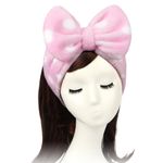 Shintop Headband, Sweet Super Soft Caroset Polka Dots Wash Cosmetic Headband Hairlace (pink polka Dots)