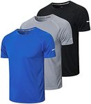 frueo Men's 3 Pack Running Shirts A