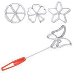 Garosa Star Snowflake Leaf Biscuit Cutters Stainless Steel Pastry Donuts Cutters Biscuit Molds Fondant Cake Cookie4Pcs Cookie Cutters Set Baking Molds