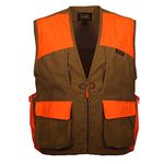 Gamehide Guide Style Large Capacity Front Loading Upland Hunting Vest (Marsh/Orange, 4X-Large)