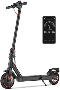 iScooter i9 Electric Scooter Adults and Teenages, 15.6 MPH, 18 Miles Range, 8.5'' Solid Tires, 350W Foldable and Cruise Control Escooter with Double Braking System and APP