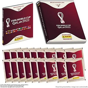 Panini FIFA WORLD CUP QATAR STICKERS 2023 MONOCOVETTA 1 album Hard cover + 15 tasche + 3 in omaggio