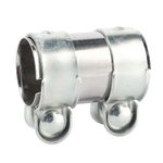 MOCNT Exhaust Clamp Pipe Connector 2.5 Inch Butt Joint Exhaust Band Clamp Stainless Steel Exhaust Pipe Sleeve Connector Exhaust Tube Pipe Clamp Coupler Muffler Pipe Clamp