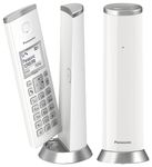 Panasonic KX-TGK222 Designer Cordless Phone, with answerphone, call blocker and do not disturb mode - White