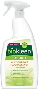 Biokleen Bac-Out Multi-Surface Floor Cleaner, Cleans, Shines, & Deodorizes, Eco-Friendly, Non-Toxic, Plant-Based, No Artificial Fragrance, Colors or Preservatives, 32 Ounces