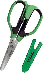 Engineer PH-57 Best Combination Professional Grade Japanese Stainless Steel Scissors (Green)