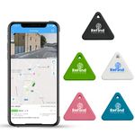 ReFind R3 Smart Tracker for Android and iPhone. Mini GPS Tag Bluetooth 5.0 Key Finder. Samsung AirTag Alternative for Keys, Pets, Wallets and Luggage (Black)
