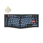 Keychron V10 Max Custom Knob Mechanical Keyboard, Alice 75% Layout Bluetooth 5.1/2.4 GHz/Wired QMK/VIA Programmable, RGB Hot Swappable Gateron Jupiter Banana Switch for Mac Win Linux