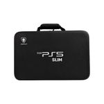 New World Storage Bag for PS5 Slim, Travel Bag for PS5 Slim, Carrying Case Briefcase Type for PS5 Slim,Waterproof Shoulder Bag for PlayStation 5 Slim with Both Side Storage Compartment-Black