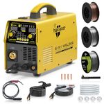 HAXIAOER 200A MIG Welder 240V, 6 in 1 Multi-Process Aluminum MIG Welder Gas with Flux Core MIG/Gas MIG/Gasless MIG/ARC/Lift TIG Welding, Adopt 1-5KG Spool, Comes 3 Welding Wire, Orange1