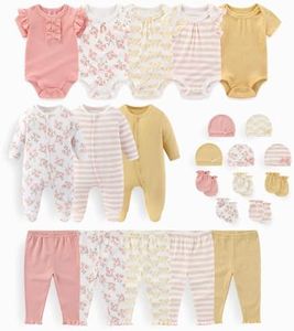 JELYLOVE Unisex Baby Boy Girl Bodysuits And Pants Sets 23 pack Cotton New born Clothing Comfort Infant Birthday Outfit