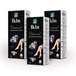 Ikin Diamond Hair Remover Cream 60gm, Pack of 3 (3 x 60g) Hair Removal Cream for Women | Suitable for Legs, Underarms & Bikini Line