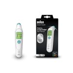 Braun Sensian Swipe 5 Temple thermometer -TempleSwipe Technology -Colour-Coded Digital Display - Baby and Child Friendly - 3-Sec Results - #1 Brand among doctors(1) - BST200