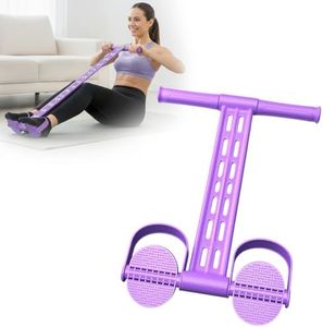 Multifunction Tension Rope, Elastic Yoga Pedal Puller Resistance Band, Tension Rope Fitness Equipment, for Stretching Training (Purple)