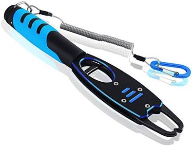 Night Cat Fish Lip Gripper with Scale 2 in 1 Aluminum Alloy Fish Lip Grabber Professional Fishing Lip Gripper Tool Kit for Men