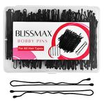 BLISSMAX Bobby Pins 100 Pcs, 5cm Black Long Hair Grips with Storage Box Thicker & Strong Pins for All Hair Types – Hair Pins for Hair Styling Makeup and more…