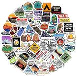 BulbaCraft 100Pcs Funny Camping Stickers — Camping Gifts, Camp Stickers, Camping Planner Stickers, Fun Camping Gifts for Men & Women, Camper Stickers, Camp Life Laptop Decals