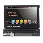 Android 8.1 Single 1 Din Voiture Stéréo 7 Pouces in Dash Radio Nouveau Lecteur DVD Panneau Détachable GPS Support Écran Tactile Navigation Bluetooth/RDS/Subwoofer/Contrôle du Volant