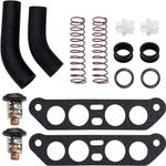 HeuroFosh 18-3673 Thermostat Kit with Hoses for Johnson Evinrude V4 Crossflow 85-140 HP Outboard Engines 65 80 90 Jet