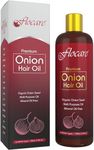 Red Onion Hair Oil made with Rosemary Oil, Hibiscus Oil, Coconut Oil and many other naturals oils and herbs. Mineral Oil free and Chemical Free. 100% Natural & Vegan.