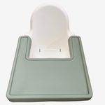 Minifolk High Chair Full Cover Mat Tray Made For IKEA ANTILOP BPA Free Silicone Placemat Dishwasher Safe Baby Toddler (Thyme)