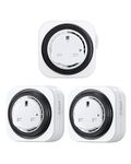 DEWENWILS Mechanical Indoor Timer Socket Switch,24 Hour Programmable Energy Saving Light Timer for Home Security, Christmas Light, Home Appliances, 13A/3120W, CE Listed (3 Pack)