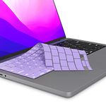 Kuzy Premium MacBook Pro 14 inch Keyboard Cover - MacBook Pro Keyboard Cover Skin 14 16 inch 2023 2022 M3 M2 M1 A2779 A2442 A2780 A2485 - MacBook Air 15 inch Keyboard Cover 13 A2941 A2681, Purple