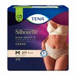 Tena Lady Silhouette Pants Plus, Medium - Creme High Waist - 2 Packs of 9 Pants