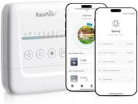 RAINPOINT WiFi Sprinkler Controller 8-Zone- Weather Based Smart Sprinkler Controller, Easy Install APP Control Irrigation System, Sprinkler Timer for Garden & Lawn
