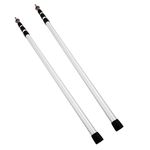 Shoze 2PCS Tent Poles Camping Poles Adjustable Telescoping Tent Poles Aluminum Camping Tarp 90-230CM for Tarp Awning Canopy Porch Sun Sails