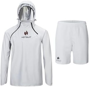 HOTSUIT Traje técnico anti rasgón sauna para hombre, entrenamiento de pérdida de peso con pantalones cortos, XL