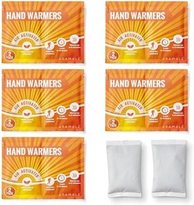 Bramble Hand Warmers Disposable - 5 Pack (10 Warmers) - Pocket Warmers for Hiking, Outdoor Activities, Skiing - 8 Hours of Heat