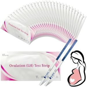 50 Stück Ovulationstest Streifen, Kinderwunsch Ovulationstest Kit, Hochempfindliche Ovulationstests, Fruchtbarkeitstest für Frauen Eisprung, Ovulation
