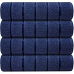 Casabella Towel Set - Bath Sheets Towels Set of 4, 100% Cotton, Soft & Absorbent Large Bath Towels, Premium Quality Towel Set, Bathroom accessories Set, Gym Towel, Bathroom Towels, Royal