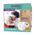 Bambo Nature Baby Diapers Pack of 6 Packs of 20 Nappies Size 6 (16+kg)