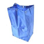 Replacement High Capacity Cleaning Cart Bag,20 Gallon,Waterproof, House Cleaning Commercial Cleaning Cart Bag,Blue,For use with Hotel Commercial Cleaning Cart and housekeeping carts