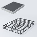 XINXINYAN 4 Inch Box Spring King Size,Heavy Duty Mattress Foundation,Metal Box Springs Only with Fabric Cover Set, Easy Assembly, Noise Free