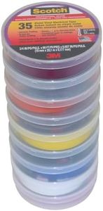 Scotch Electrical Tape Rainbow Pack: 3/4 in. x 66 ft. (Rainbow Pack Colors) / 9 Rolls [9 Rolls/Pack]