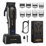 SUPRENT® Professional Hair Clippers for Men, USB-C Rechargeable Barber Hair Trimmer & T-Blade Trimmer Combo with 5V-Boost Technology, Cordless Clippers, LED Display