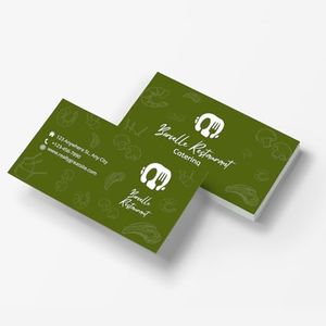 BillyPrint Customize Business Cards Printable Add Photo/Text/Logo Print Your Own Personalized Business Card 16PT 350GSM Glossy Double-Sided Coated 3.5x2 inch-100 PCS