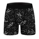 ANGEL CITIZ Men's Novelty Boxer Briefs Comfy Funny Boxer Shorts Hilarious Gag Gifts Christmas Underwear for Men No Fly Pack of 1 Big Bang-S